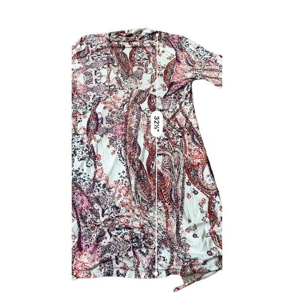 Free People Dress Womens Large NWT  Ivory Damask Long Sleeve Turtleneck Gypsy - Picture 12 of 13